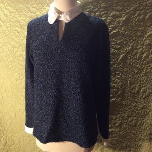 Cathy Daniels blue sweater. Size Small.